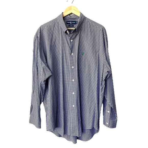 Ralph Lauren Other - Ralph Lauren Men XL Polo Plaid Blake‎ 100% Cotton Long Sleeve Button Down Shirt